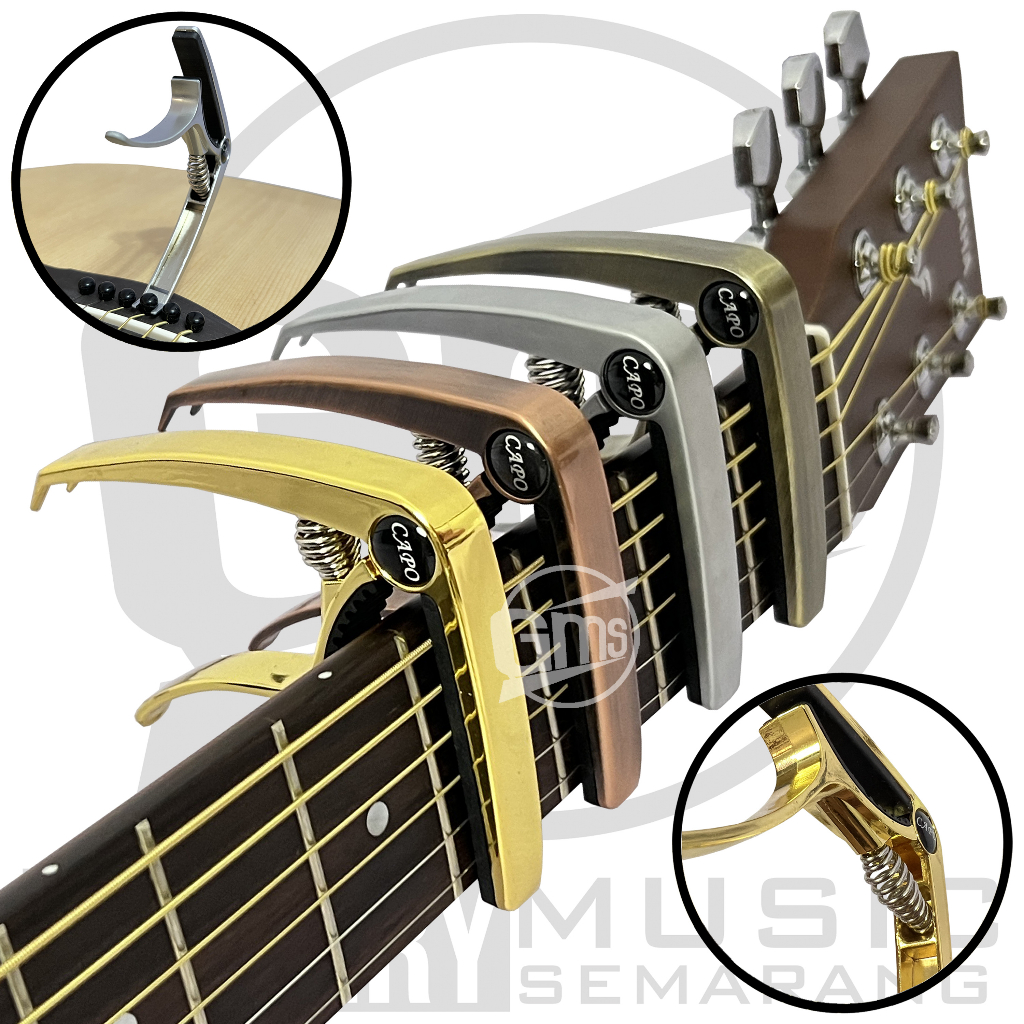 ORIGINAL!!! Guitar Capo Premium Penjepit Senar Gitar Kapo Gitar Akustik atau Elektrik Ukulele Bahan Besi Capo Gitar Akustik Elektrik