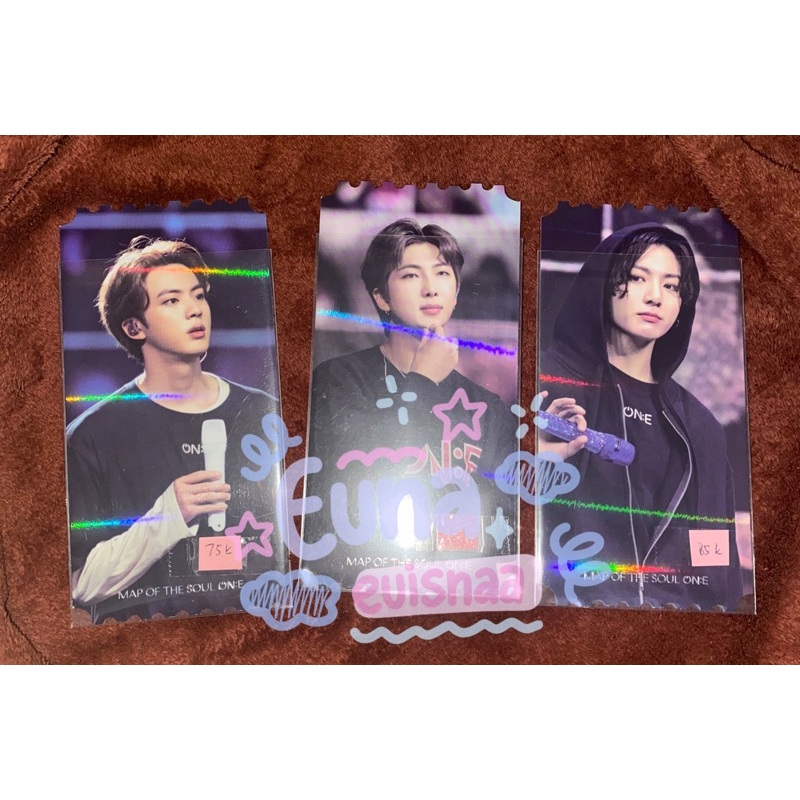 Official Holo Ticket MOTS BTS Jungkook RM Jin