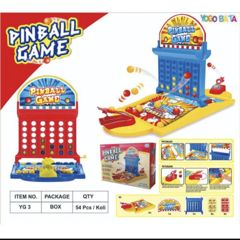 Permainan Pinball Game Yogo Bata 2 player