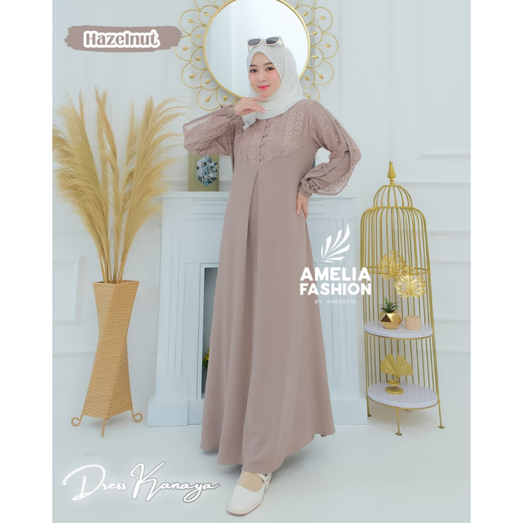 Kanaya Amelia Dress brukat model terbaru mix