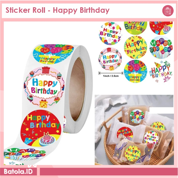 

Sticker Roll - Happy Birthday