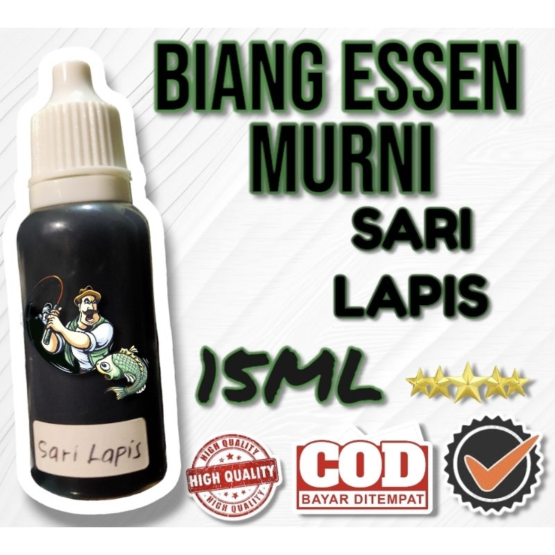 BIANG ESSEN SARI LAPIS HIJAU 15ML // BIANG ESSEN MURNI // PENGUAT AROMA UMPAN // BAHAN DASAR CAMPURAN ESSEN OPLOSAN