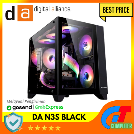 Digital Alliance N30S Tempered Glass Mid-Tower Gaming Case I DA N3S