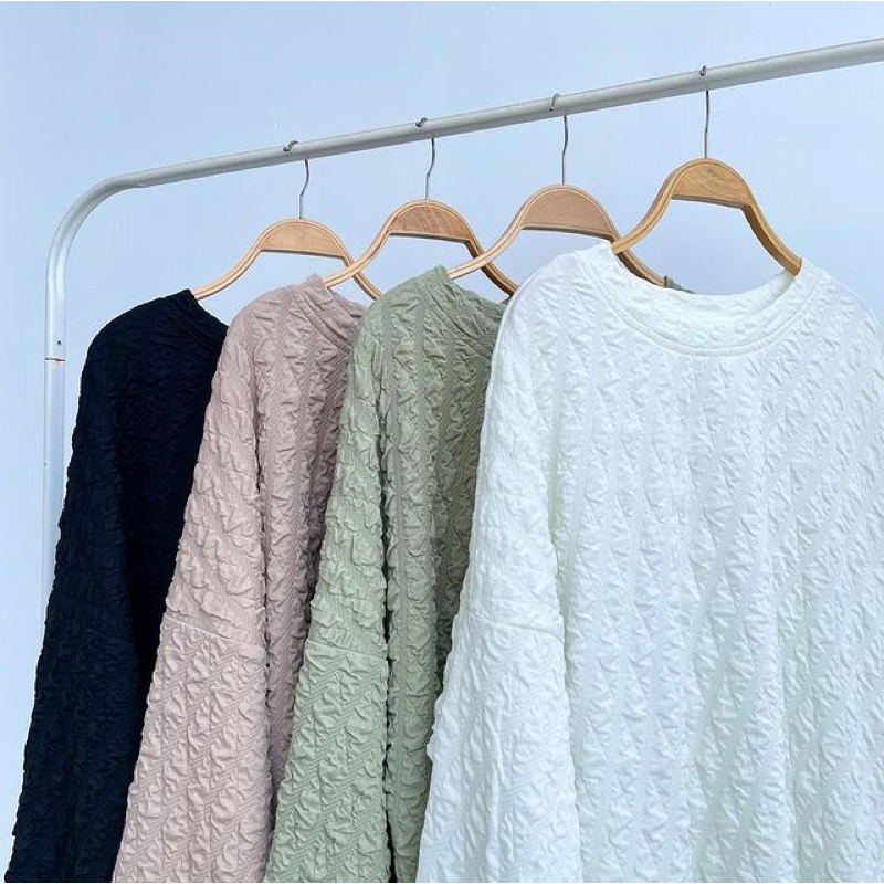 Blouse oversize / kemeja oversize / kemeja crinkle / blouse crinkle