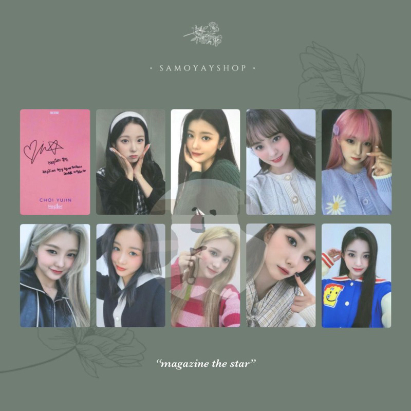 Photocard Kep1er The Star Magazine Pob Pre-Order Benefit Pob Yujin Xiaoting Mashiro Chaehyun Dayeon 