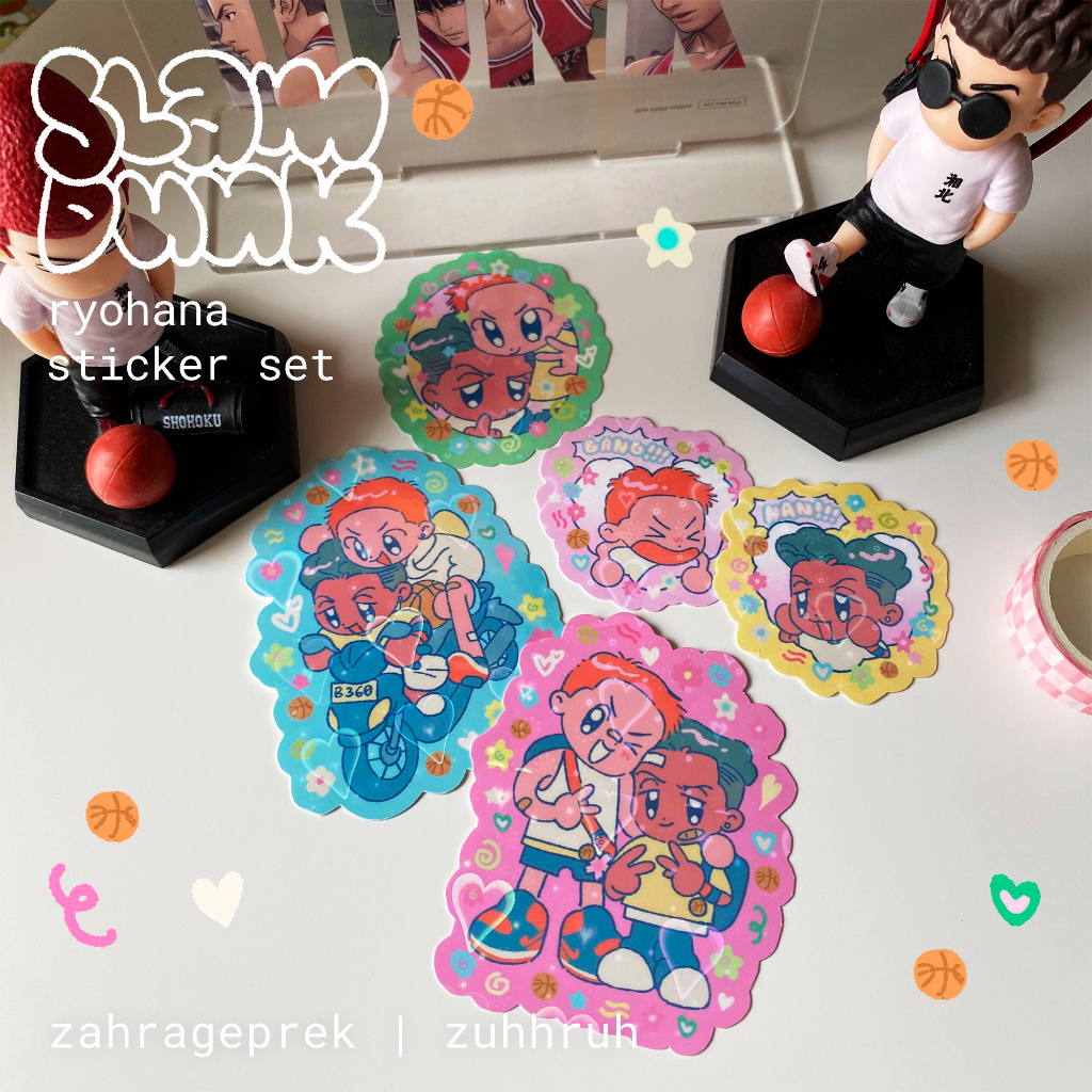 

[slam dunk] ryota&hanamichi sticker set by zahrageprek