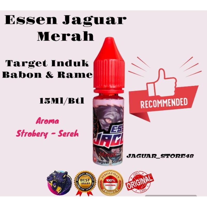 Essen Jaguar Merah 15ml ikan mas gacor untuk lomba galapung galatama harian anti boncos Essen jaguar