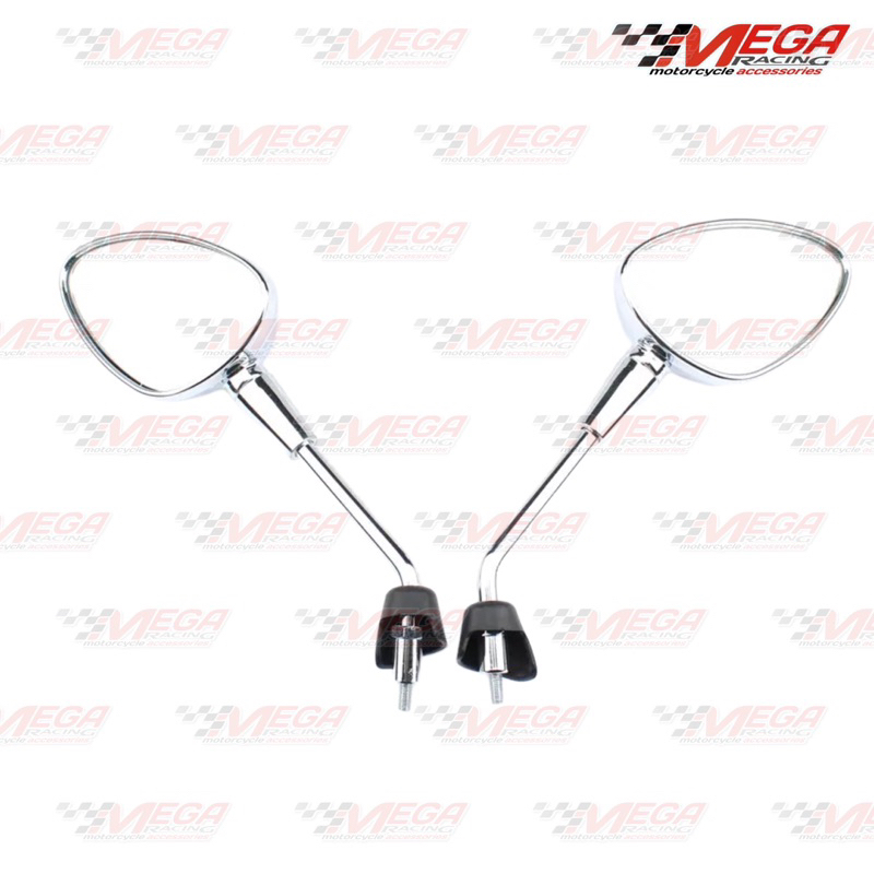 Spion Vespa Sprint Primavera Chrome &amp; Black Kaca Spion Motor Universal Nmax Pcx Aerox Xmax Adv Vario Beat Scoopy Rx King Vixion Genio Vazzio 110 125 150 155 160 Dll