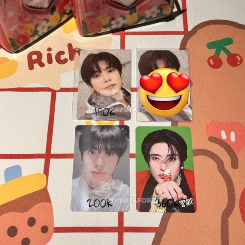 photocard jaehyun binder universe (sealed), jaehyun binder sticker & jaehyun lucky draw ld universe 