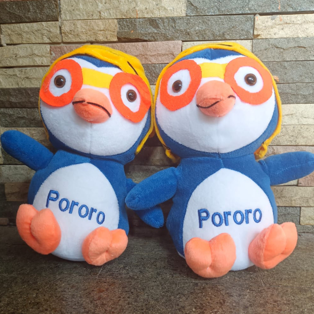 Mainan anak karakter pororo Boneka karakter pororo bahan halus dan lembut harga terjangkau