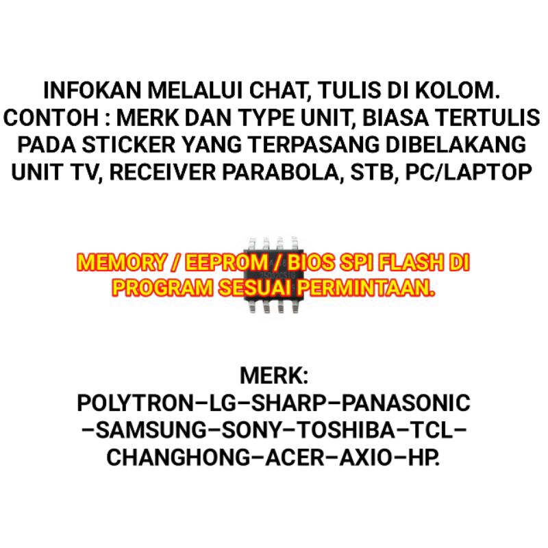 IC Memory Eeprom SPI Flash TV OLED LED LCD STB Receiver PC Laptop 25Q32 25Q64 25Q128