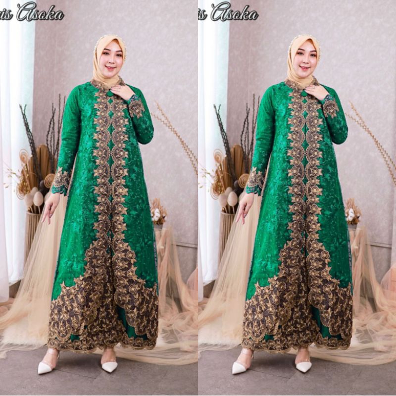 KEBAYA MODERN//UKURAN M-JUMBO(LD 120CM)GAMIS ASOKA // BAHAN TILLE BORDIR MUTIARA PREMIUM //SERAGAMAN KELUARGA//BAJU PESTA LAMARAN//BAJU LEBARAN//BAJU KONDANGAN//KEBAYA WISUDA//KEBAYA ORIGINAL//By Pelangi Jaya//MDHBROTHER