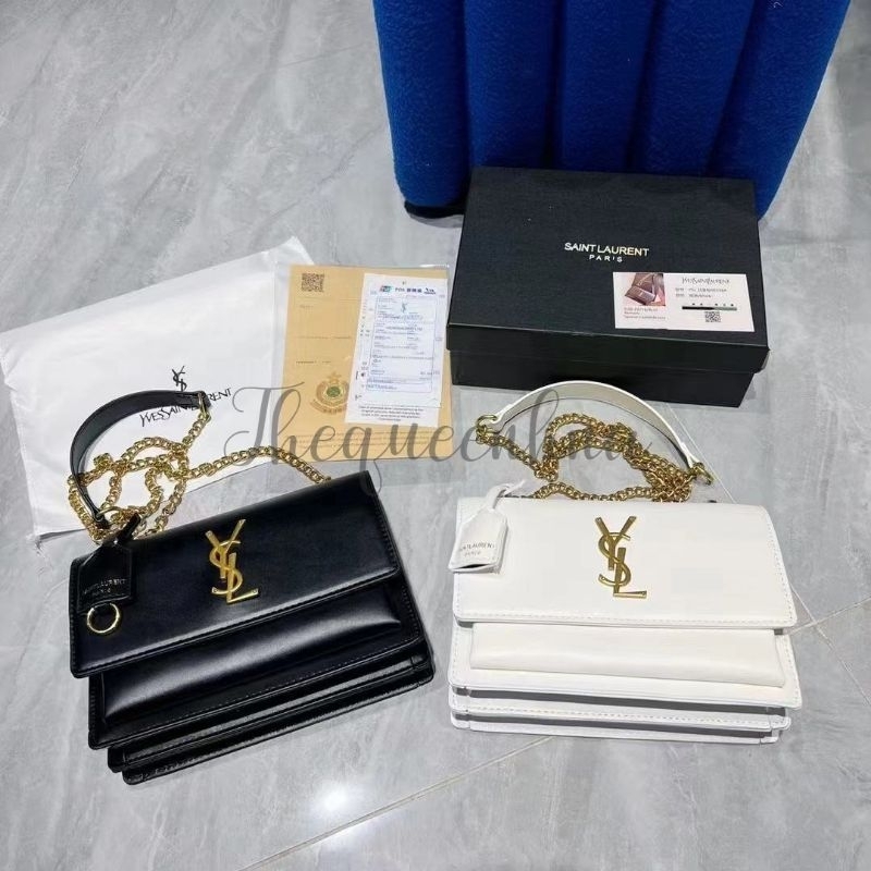 Tas Selempang YSL Hitam Free Box