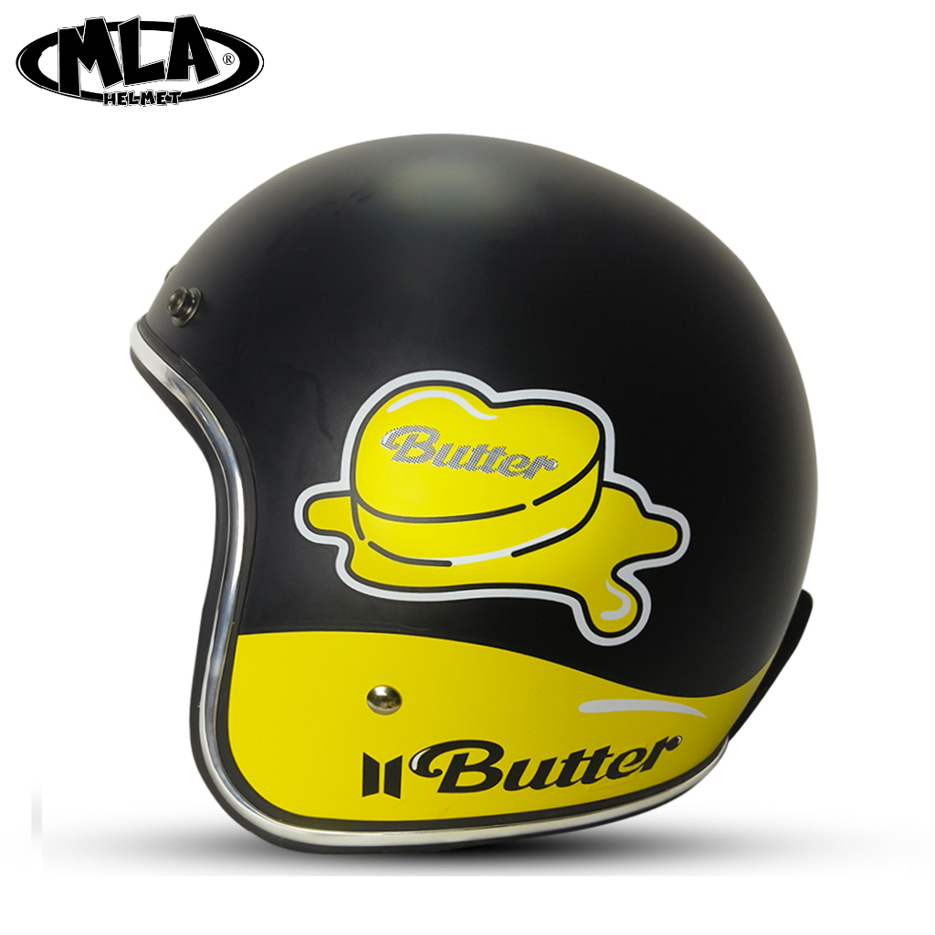 HELM BOGO PREMIUM / KBS RETRO BASIC BUTTER -/HELM PRIA DAN WANITA DEWASA SNI