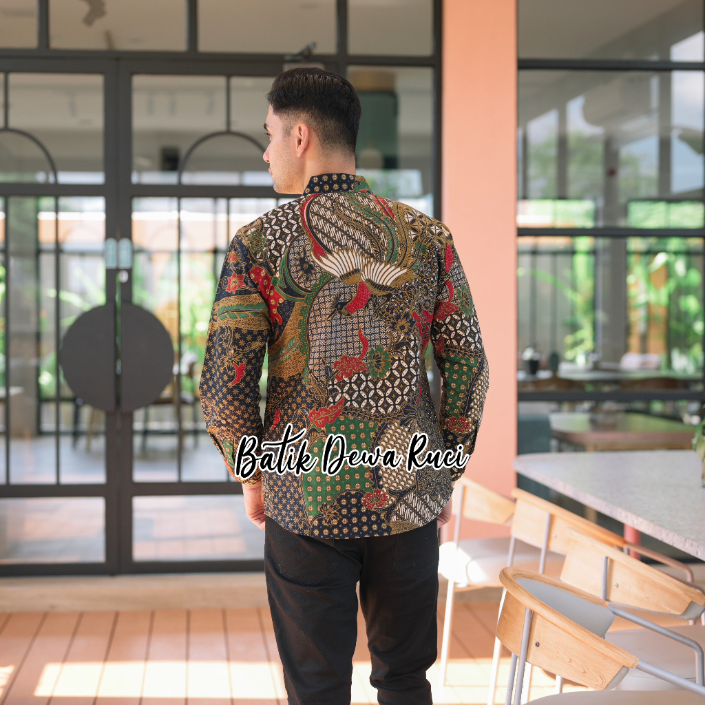 Batik Pria DANURA Full Furing Bahan Katun Premium High Quality