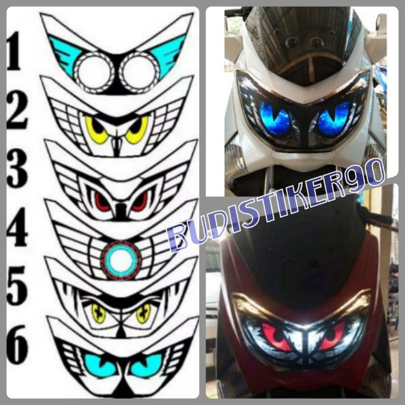 Stiker lampu depan N Max old 155