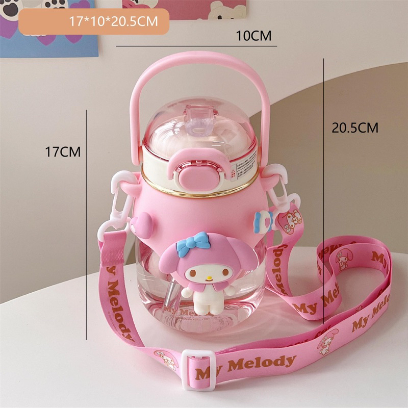 Botol minum sanrio ori BT09 melody kuromi pompurin cinnamoroll