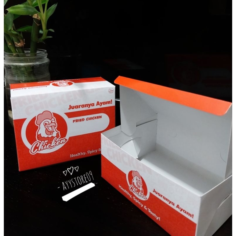 Dus Fried Chicken / Dus Ayam Geprek/ Dus Kotak /Dus Kemasan / Dus FC / Box Fried Chicken