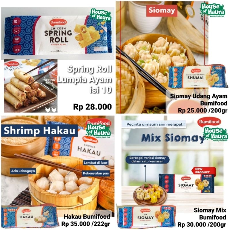 

Aneka Produk Bumifood siomay, dimsum dll