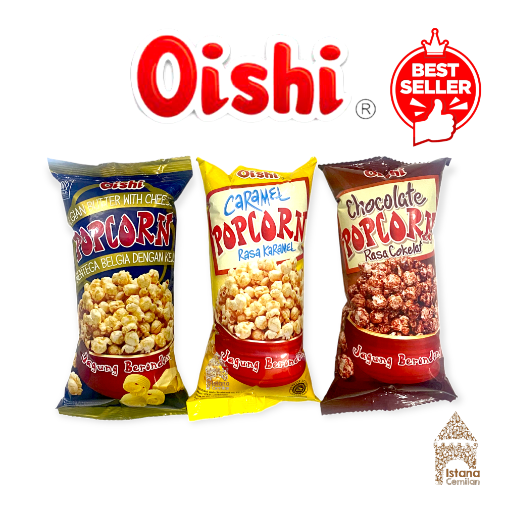 Oishi Popcorn Caramel / Chocolate /. Cheese Jagung Berondong 20 Gram