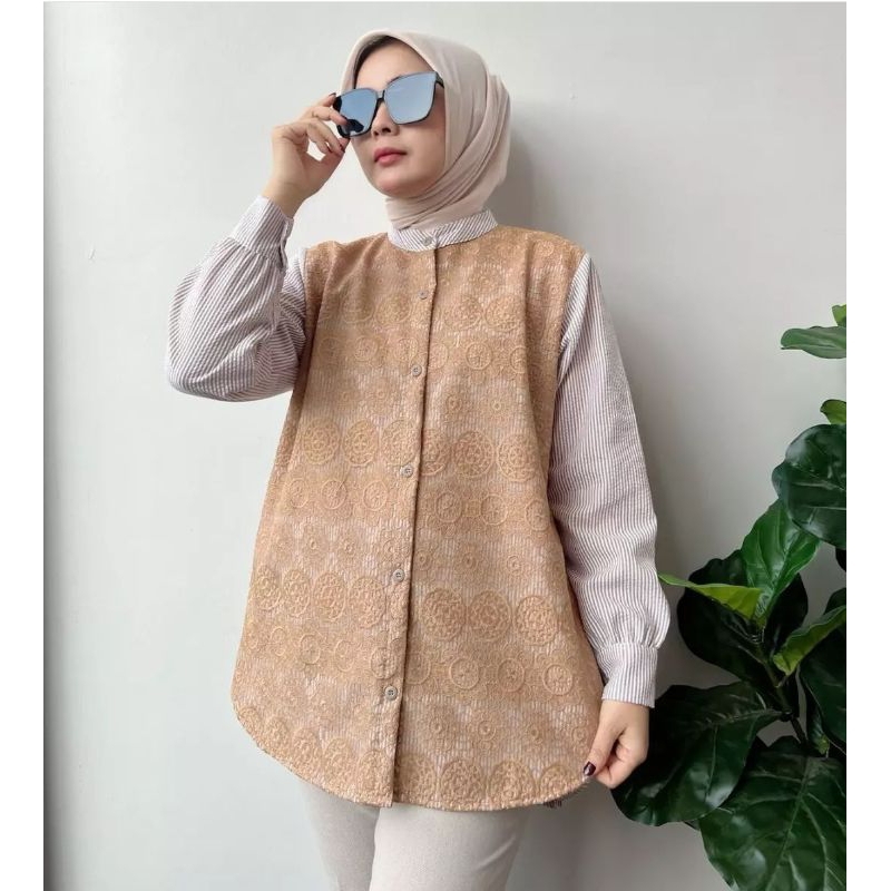 atasan kemeja blouse athayaa