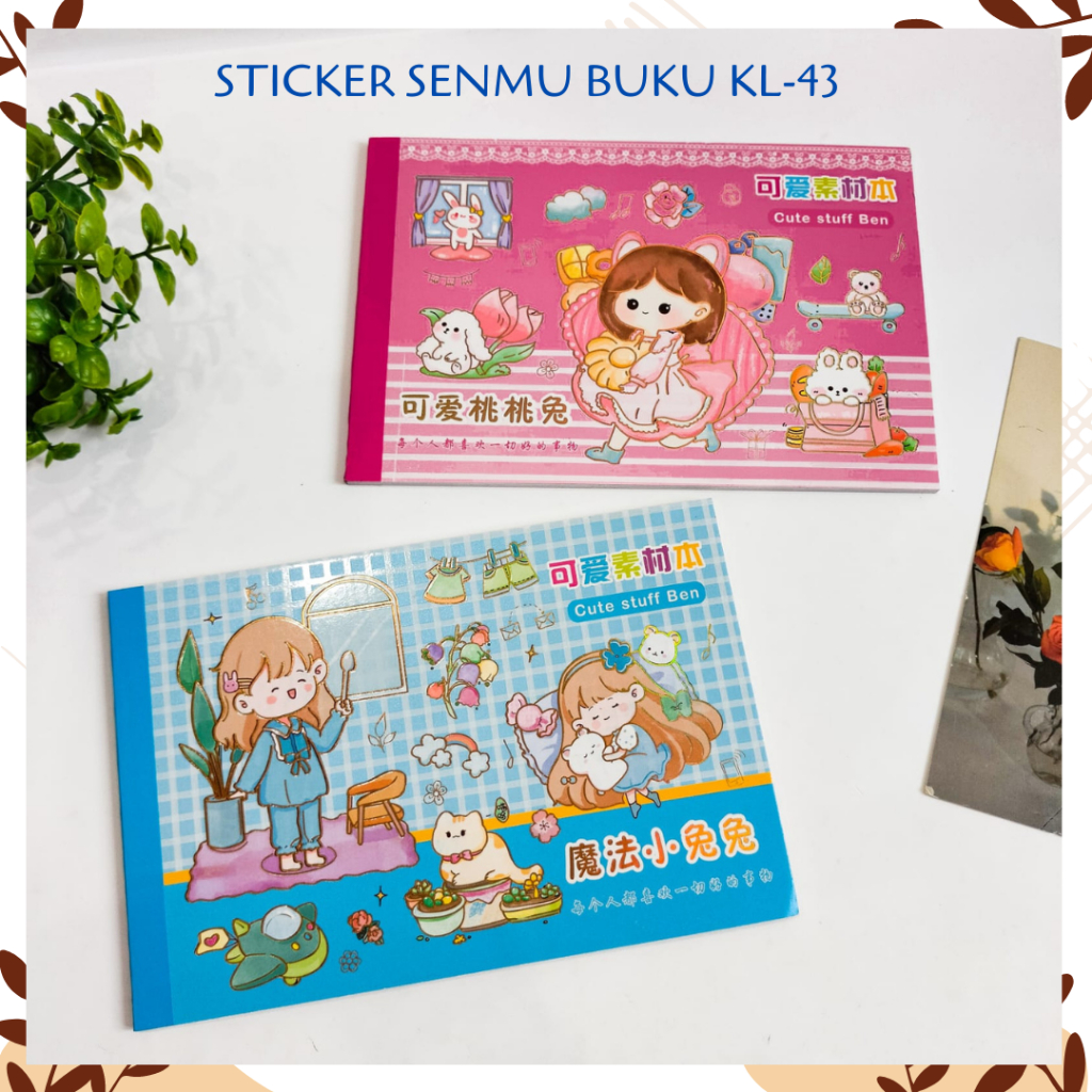 

Sticker Senmu Kode KL-43 Karakter Cewe sweet dalam bentuk notebook Daily Manual Cute Pattern Decorative Tape Sticker Gift CRAFT