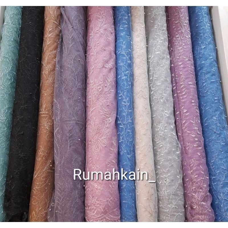 Tile Glitter Pearl/ Tille Glitter/ Kain Tile/ Tule/ Tile Mutiara