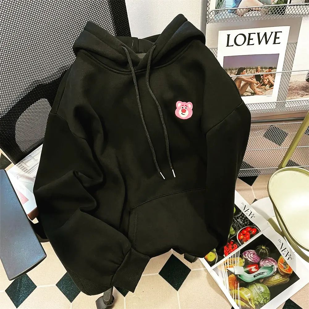 HOODIE WANITA DISNIE BAHAN FLACEE LD 110 CM PB 65 CM HOODIE WANITA TERBARU 2023 KEKINIAN SWEATER WANITA OVERSIZE KOREAN STYLE