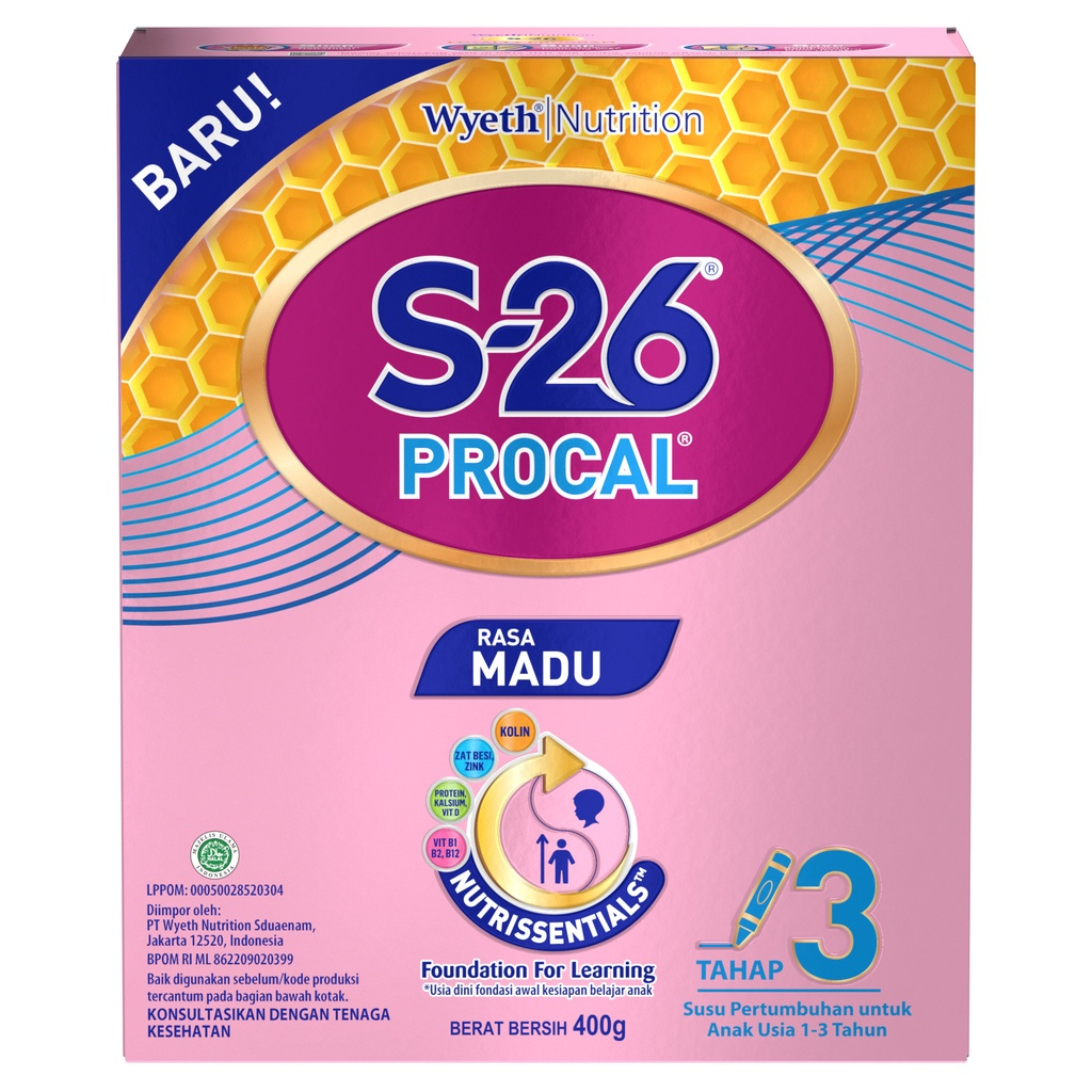 S-26 Procal Tahap 3 Vanila Susu Pertumbuhan Anak Usia 1-3 Tahun, Kotak 700 gr
