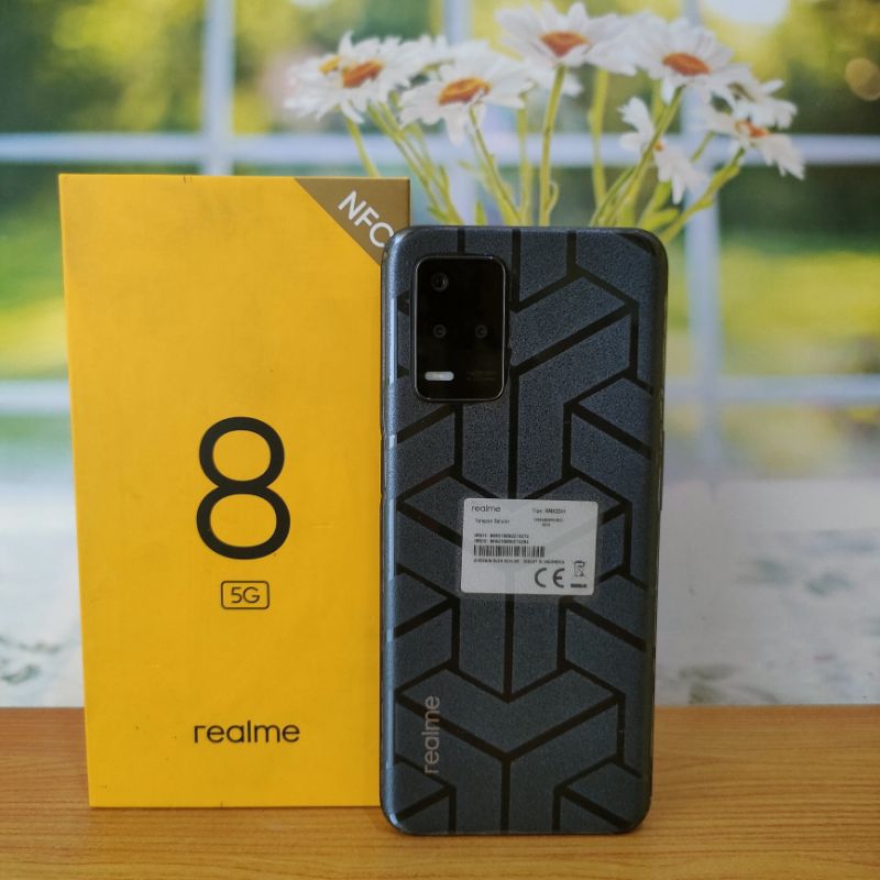 REALME 8 5G NFC 8/128 SECOND ORIGINAL FULLSET HP SECOND REALME FULLSET 5G