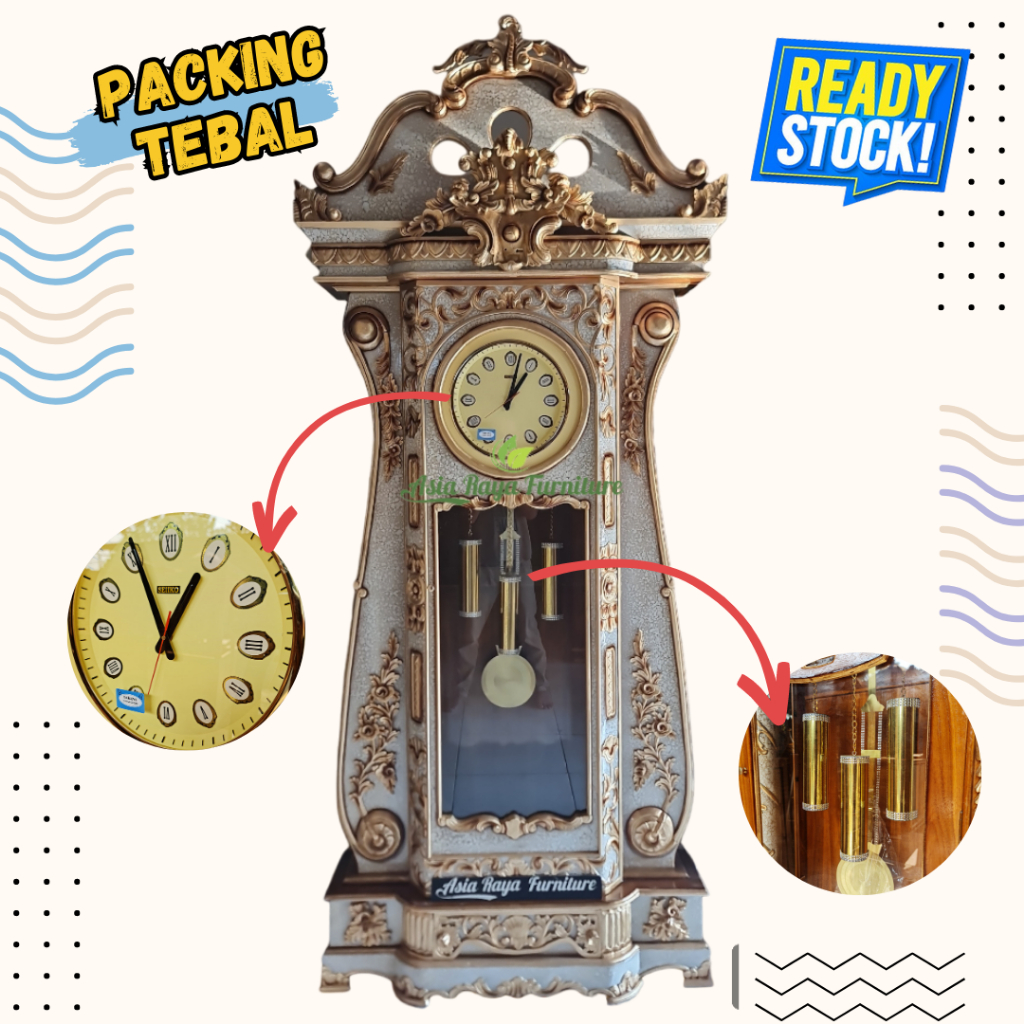 Almari Jam Hias Bagong Jati Jepara