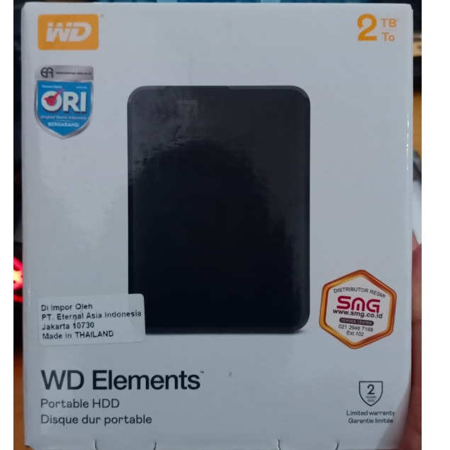 HDD WD ELEMENT 2TB EXTERNAL