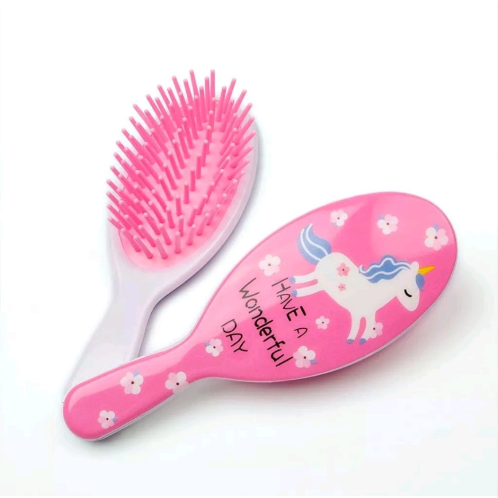 Sisir Anak Karakter Anti Kusut Bentuk Oval Premium Sisir Wetbrush Kids Comb