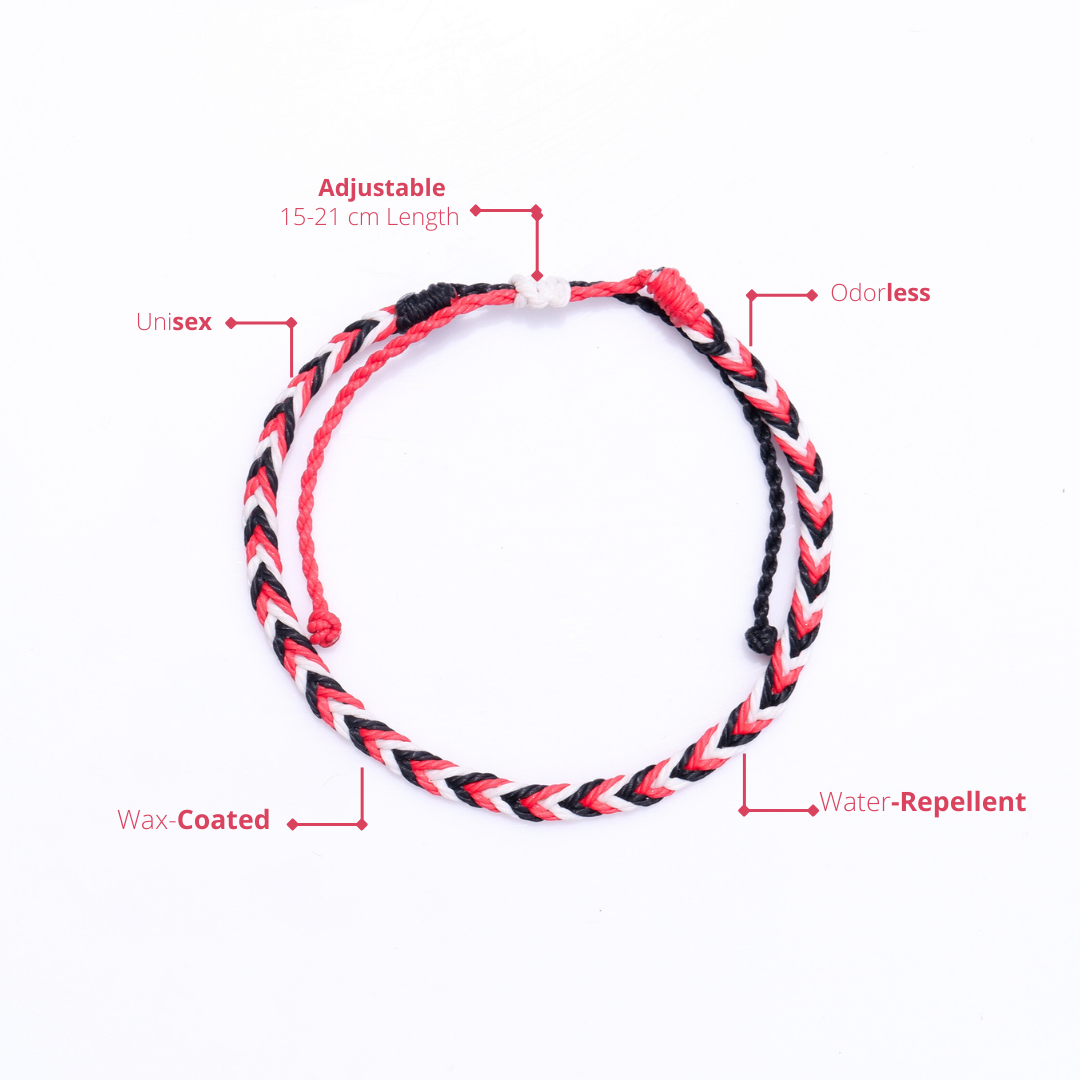 Musha Water Repellent Bracelet - Tridatu | Gelang Pria Gelang Wanita