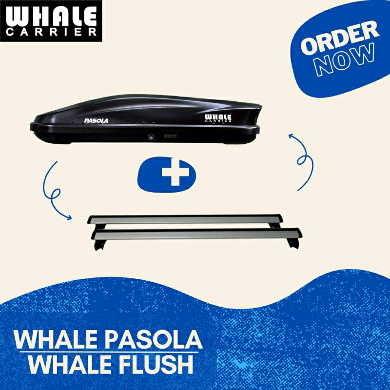 ROOF BOX WHALE CARRIER PASOLA DAN CROSS BAR FLUSH