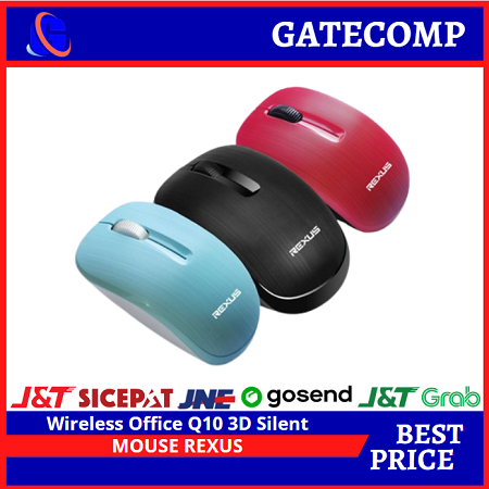 Rexus Mouse Wireless Office Q10 3D Silent Click 1200DPI