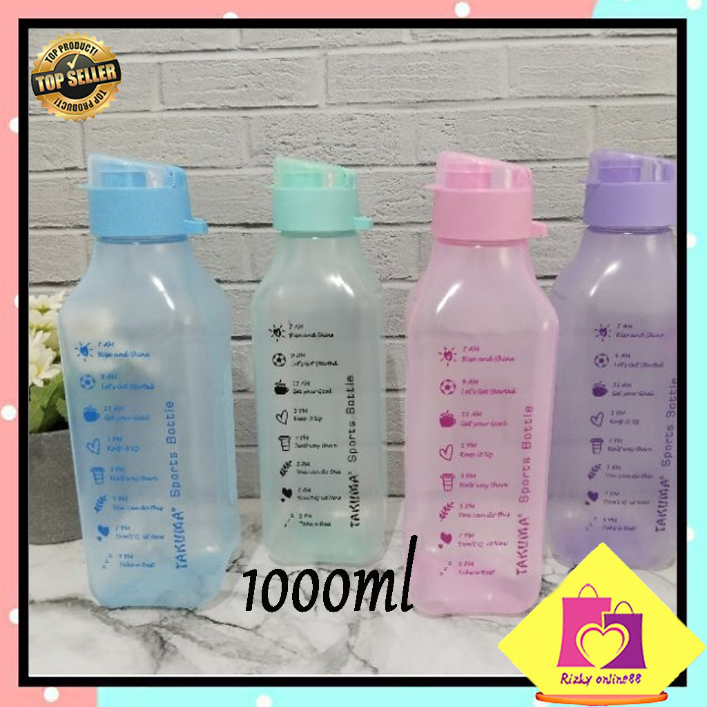 Rizkyonline88  Botol Minum Segi Gambar 1000ml BOSI028