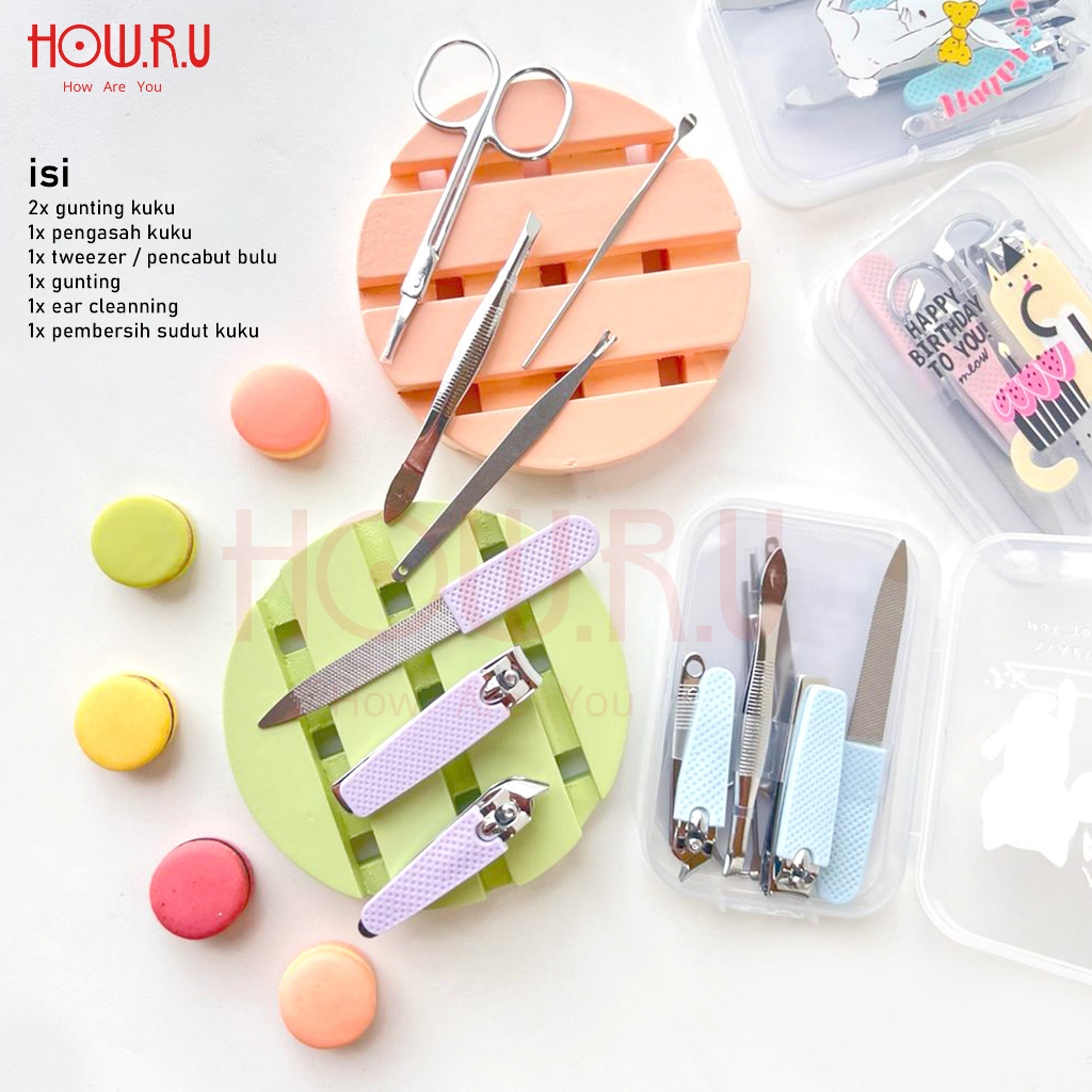 HOW.R.U | Set Manicure Kuku Lucu Korean Style HOW.R.U