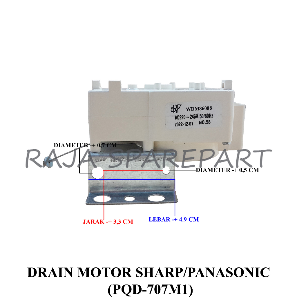 Drain Motor Mesin Cuci Panasonic/Sharp (PQD-707M1)