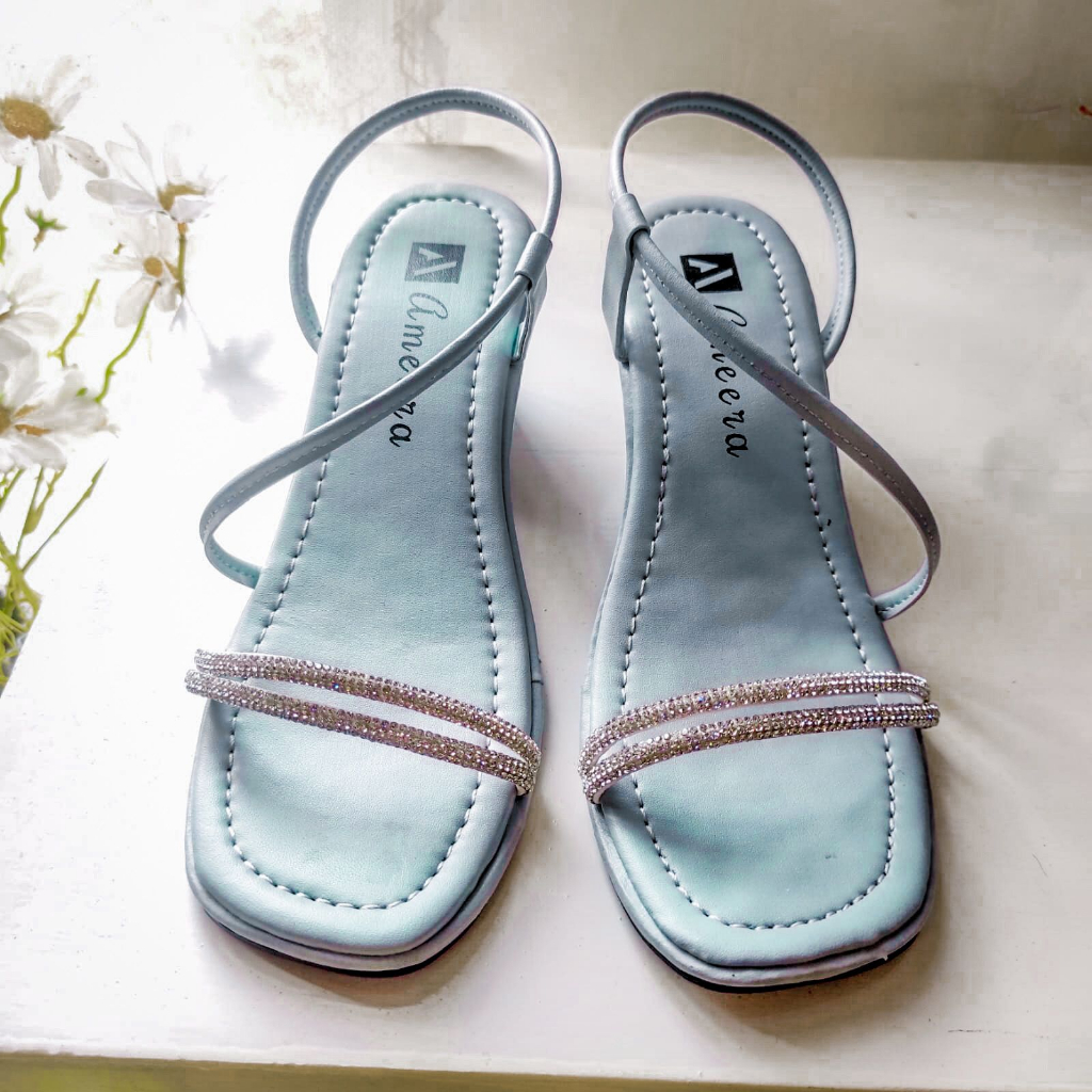 Sandal Heels Tali Wanita Hak Tahu 5cm Ameera By mikayla New Model 2023