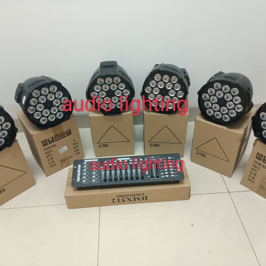 parled 18x10 Watt 10unit + mixer 512 dmx