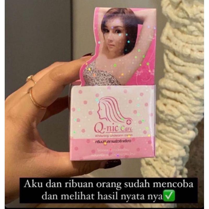 Q-NIC CARE WHITENING UNDERARM/CREAM KETIAK/KRIM KETI/SELANGKANGAN ORIGINAL THAILAND