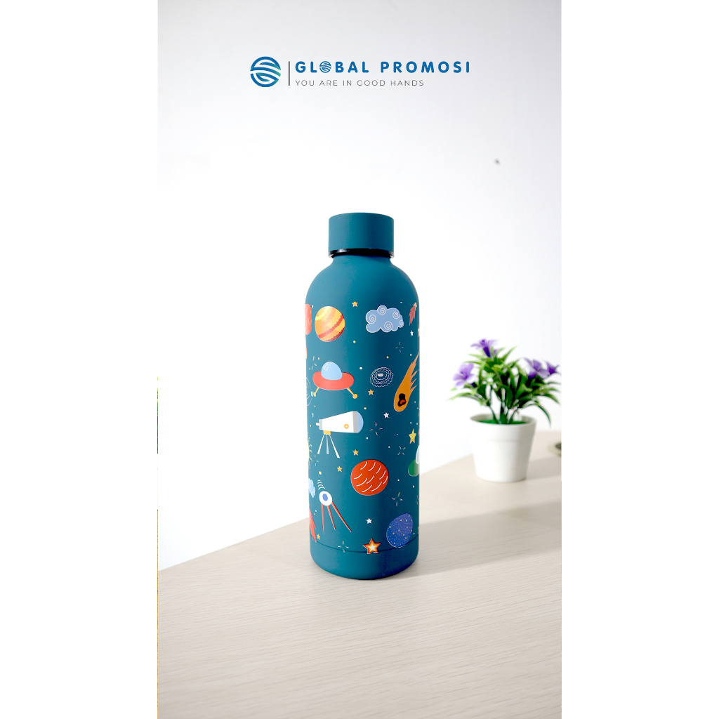 Custom Tumbler Botol Minum LULU Print Uv Cetak Full Color Design Bebas Souvenir/Promosi