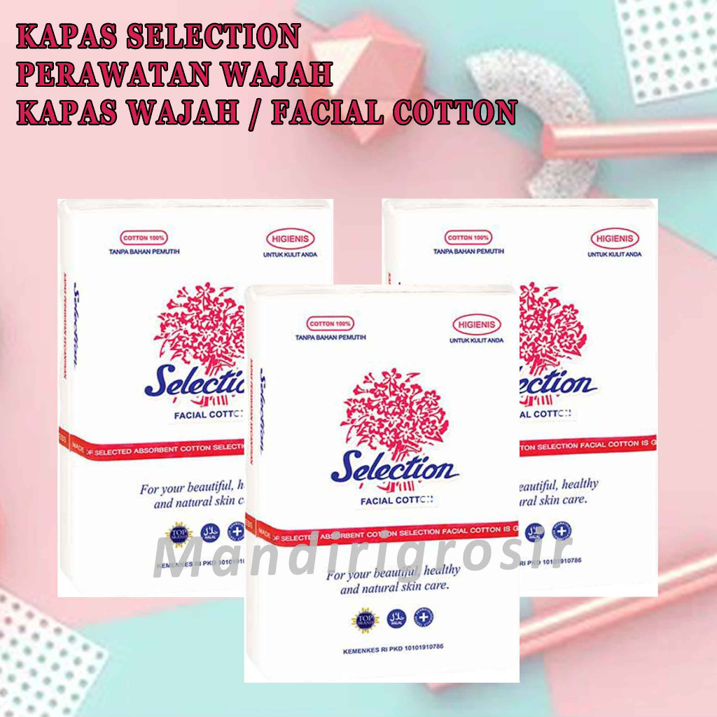 Facial Cotton* Kapas Selection* Kapas Wajah* Perawatan Wajah