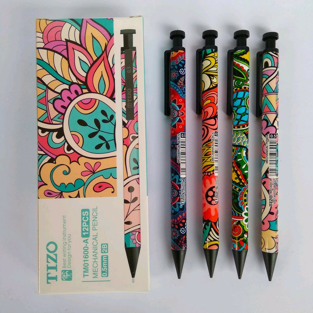 

TIZO - PENSIL MEKANIK / PENSIL ISI ULANG / PENSIL CETEK TM01600-A 0.5 MM MOTIF BATIK