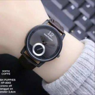 Jam Tangan Korea Wanita Cewek Anak Perempuan Hush Puppies HP-21 Tali Kulit