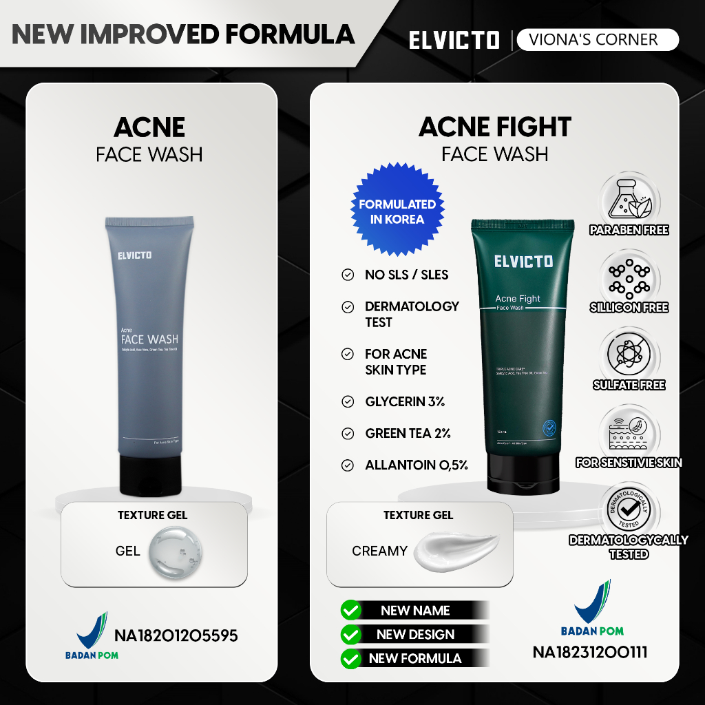 ELVICTO FACIAL WASH Bright Up / Deep Clean / Acne 100 ml