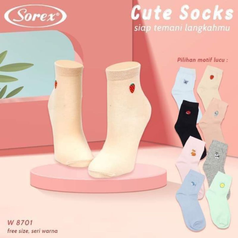 Kaos Kaki Wanita Sorex W 8701 Cute