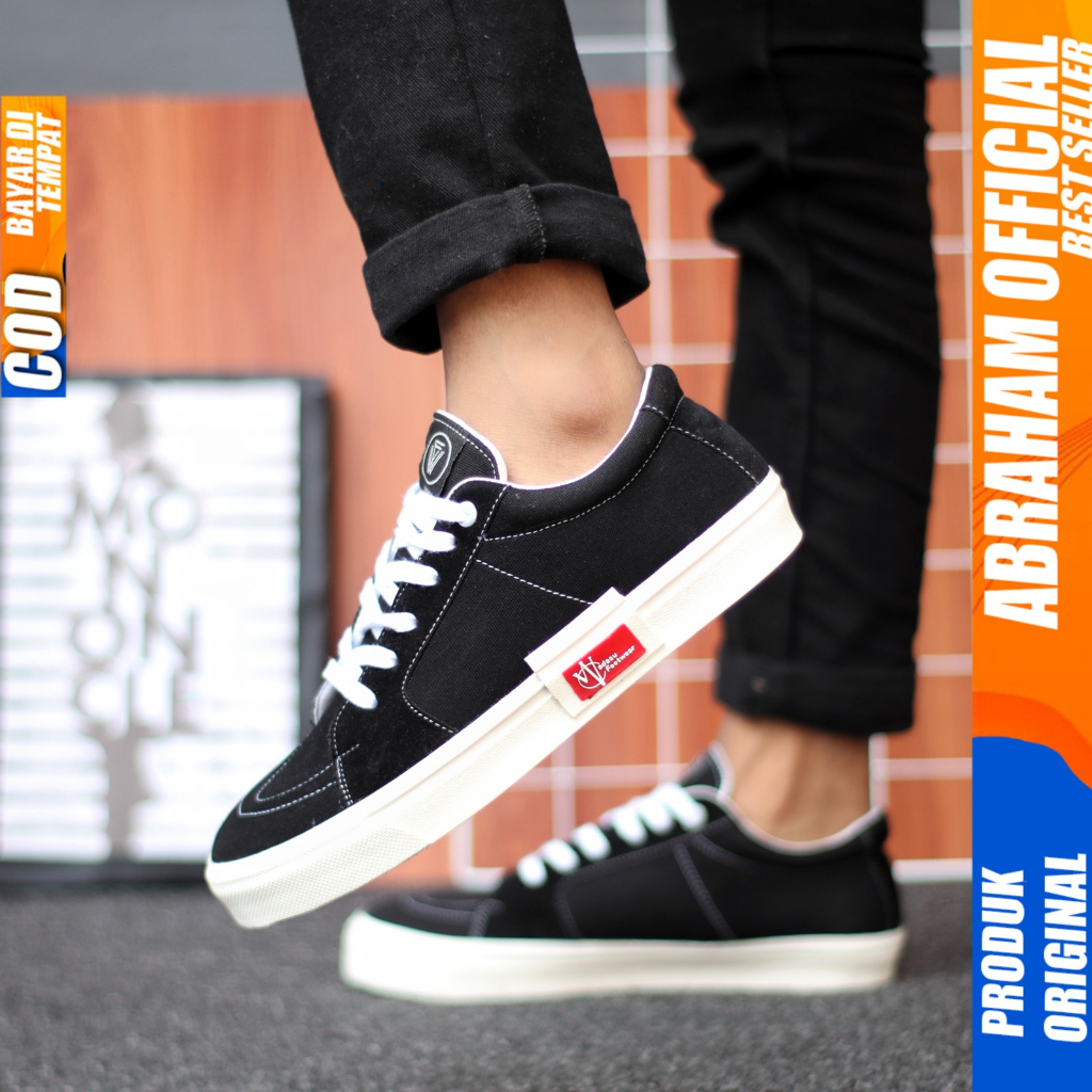 Sepatu Pria Sneakers 38-47 Og Hitam Ukuran Besar Pria Big Size Pria Hitam Abraham