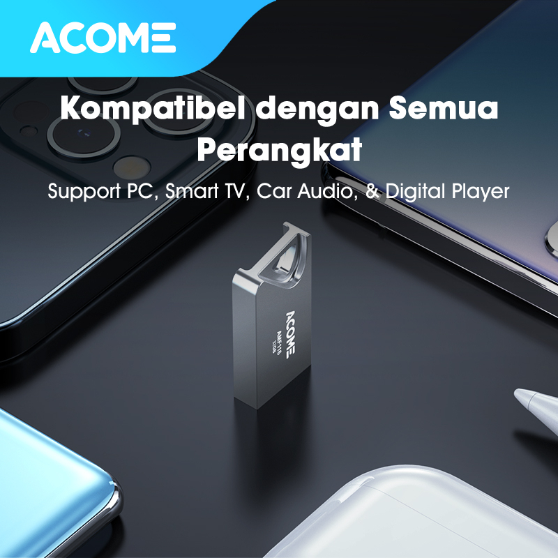 Acome Full Metal High Speed Flashdisk Memory 16GB 32GB Garansi Resmi 1 Tahun seri AMF